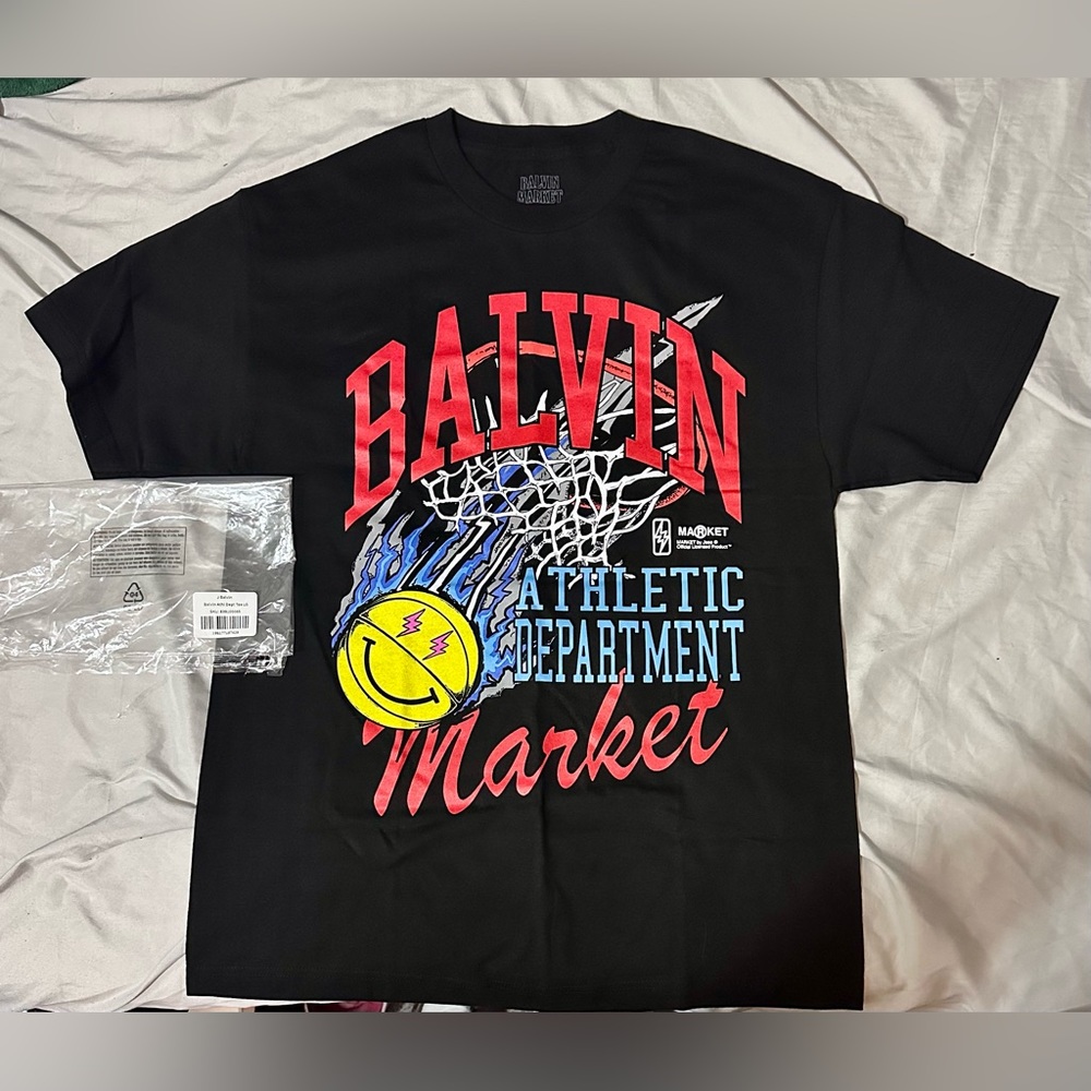 J.BALVIN- Athletic Deptartment T-Shirt- (OFFICIAL ONLINE MARKET STORE!!) (NWT!!)